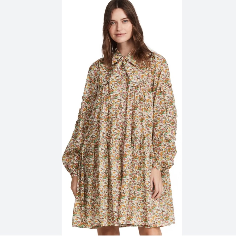 ByTIMO Bohemian Mini Dress In Daydream Size Small